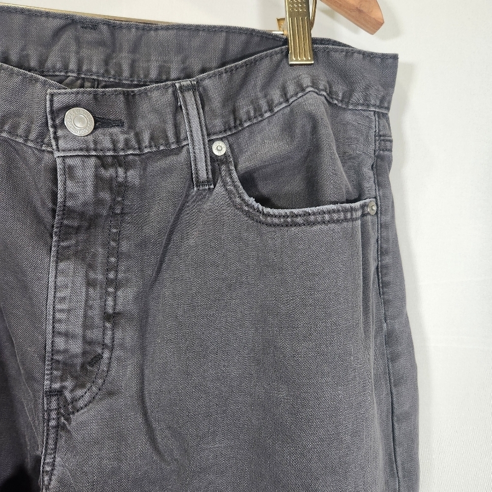 Vintage 514 Levi's Gray Relaxed Fit Jeans Straight Leg 100% Cotton - Picture 3 of 10